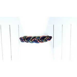 80s vintage purple rope chord braided stretch belt